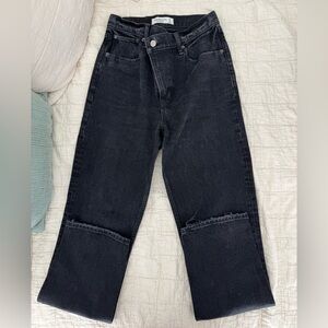 Abercrombie & Fitch The 90s Straight Ultra High Rise black jeans